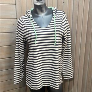 Sonoma Black and White Long Sleeve Hoodie